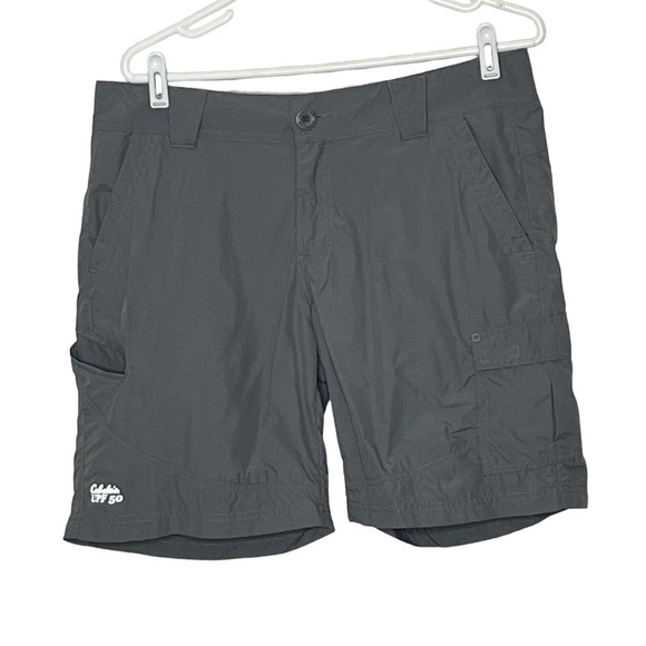 Cabela’s Gray Nylon UPF 50 Cargo Shorts Sz 12 - Picture 1 of 9